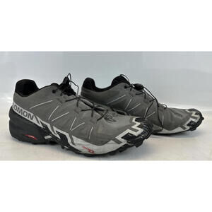 Salomon Men’s Speedcross 6 Trail Running Shoes Size US 13 Contagrip Black/Grey
